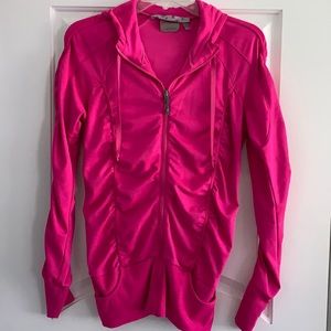 Athleta Full Zip Hooded Pink Jacket